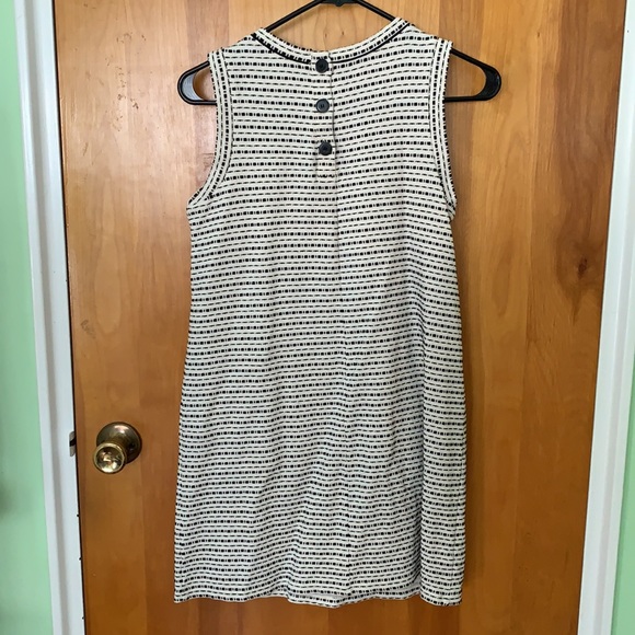 Loft Petite Black and White Sleeveless Dress - Picture 2 of 10